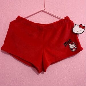 hello kitty red pajama shorts